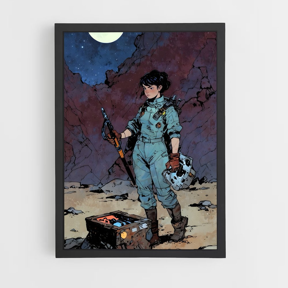 Poster Sentinelle des Étoiles – affiche Art spatial (vue 2)
